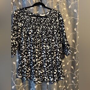 Terra & Sky Monochrome Textured Blouse